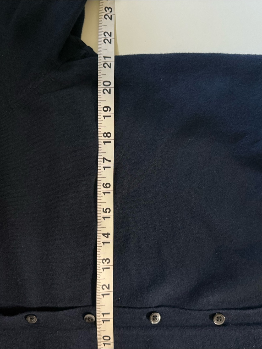 Old Navy Women's Navy Button-Front Crewneck Cardigan - Picture 6 of 6